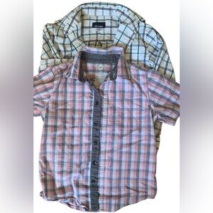 Boys M(8) Short And Long Sleeve Button Down Shirts Bundle